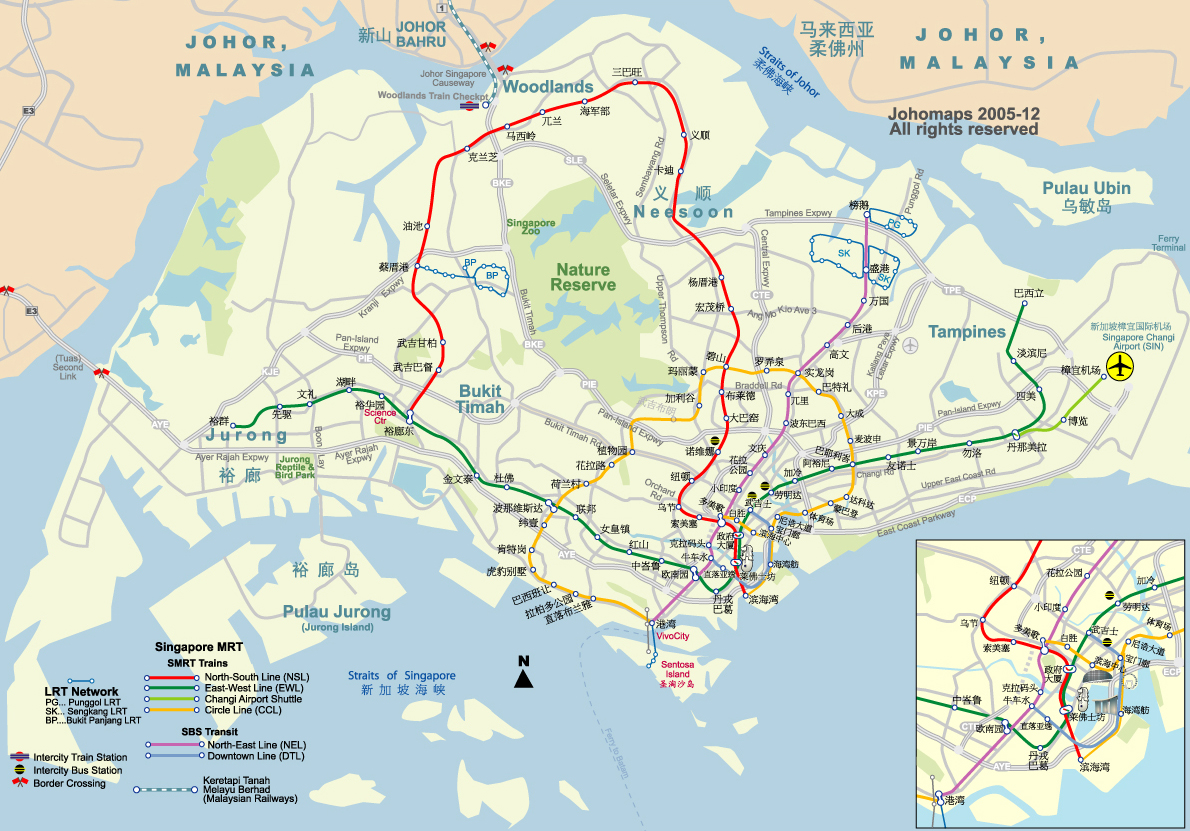 Singapore  Map